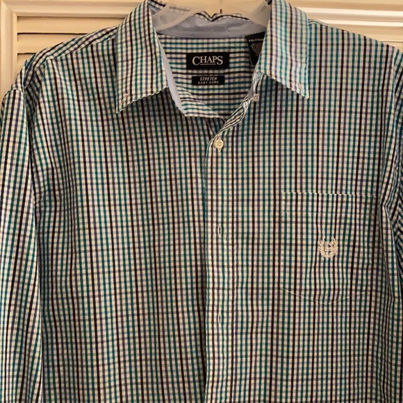 XXL Chaps Plaid Button Down - Picture 5 of 6